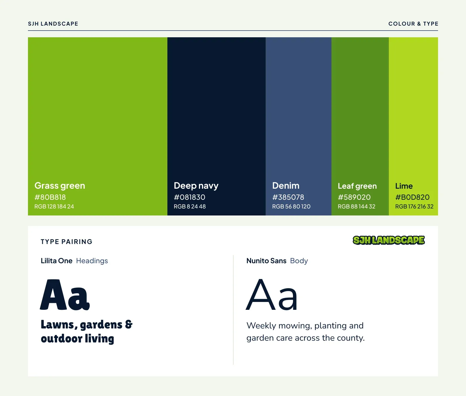Color palette