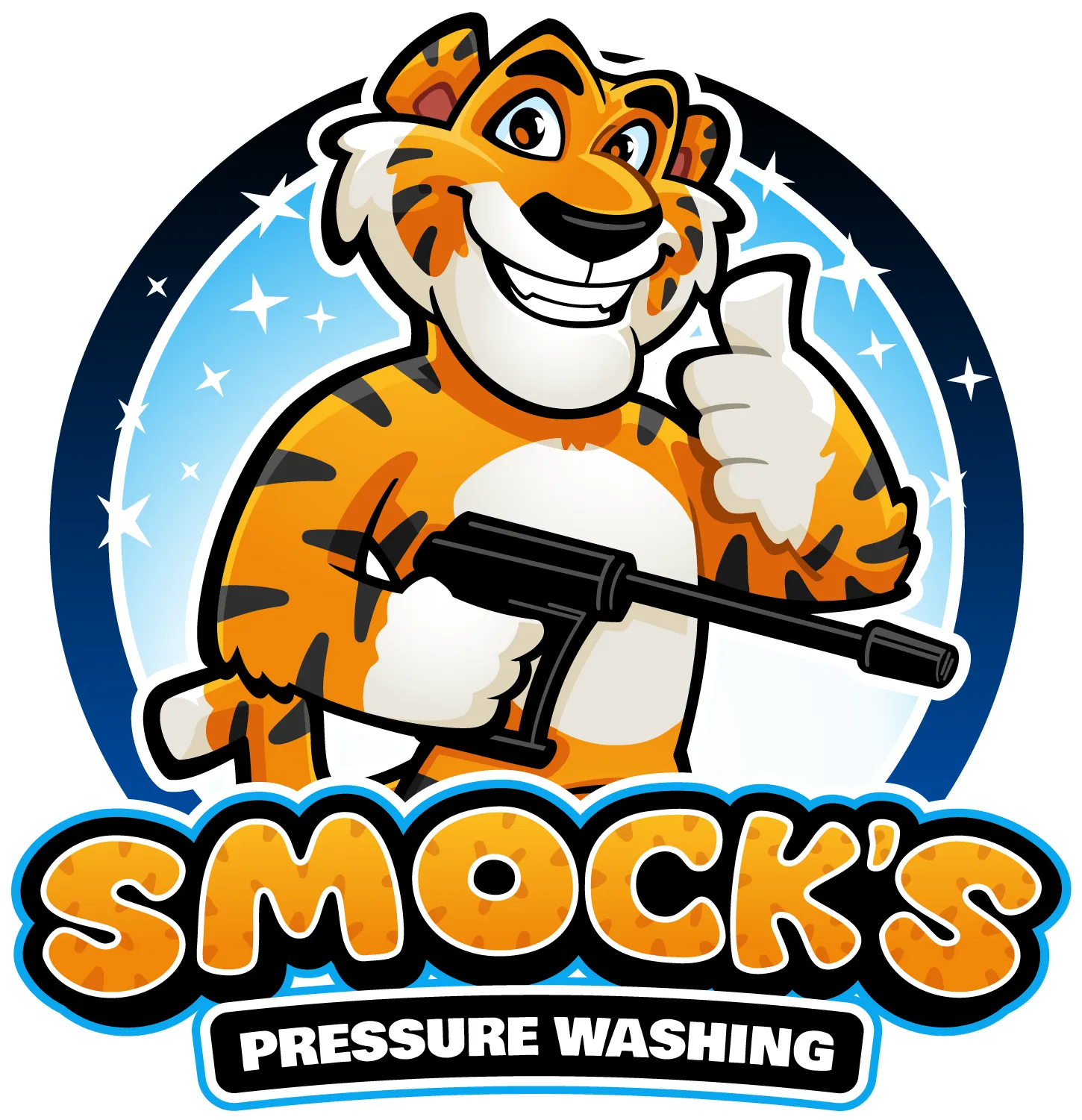 Smock's Pressure Washing — Mascot design by Meekow